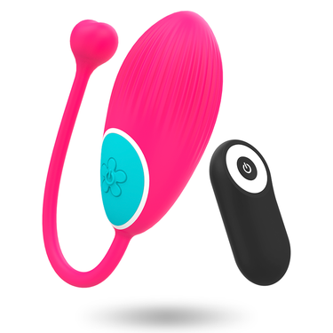 Ovetto Vibrante con Telecomando, Silicone Morbido e 10 Modalità